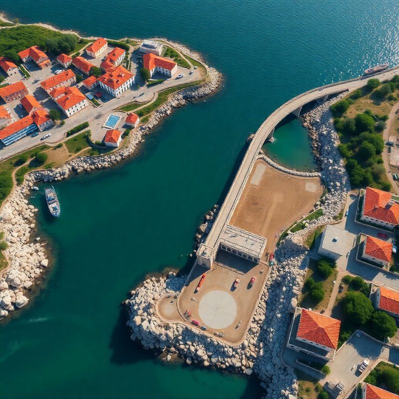 Zračni pogled na infrastrukturni projekt sufinanciran EU fondovima